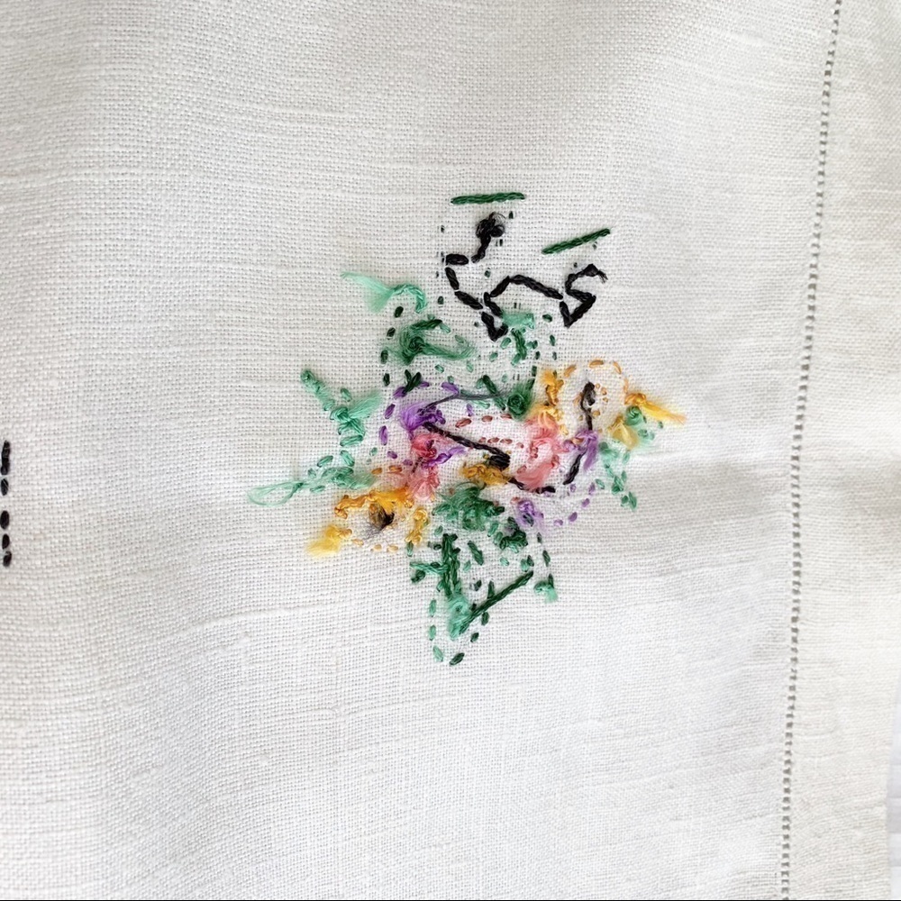 𝅺VINTAGE Needlepoint Table Cloth Runner - Picture 6 of 6
